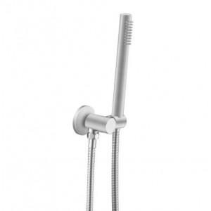 Lucid Brushed Gold Round Hand held Shower Set